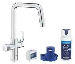 Grohe Blue Pure - Set Miscelatore Da Lavello Start Con Dispositivo Di Filtraggio, Cromo 30596000