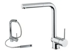 Alveus Miscelatore - Miscelatore Da Lavello Lamar, Con Bocca Di Erogazione Estraibile, Cromo K-KI111207