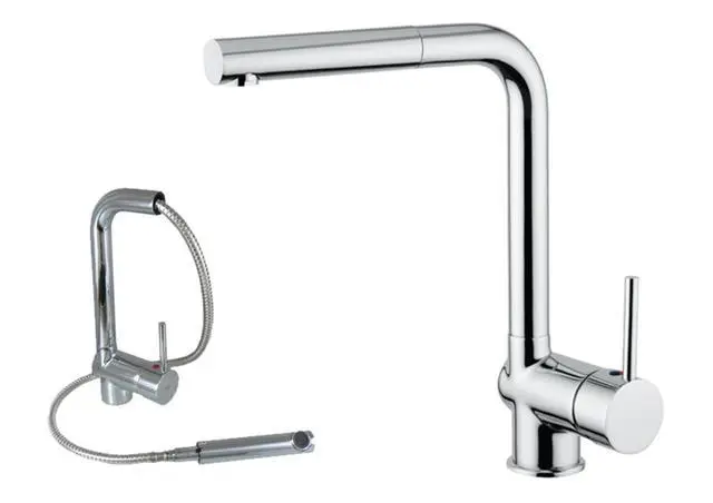 Alveus Miscelatore - Miscelatore Da Lavello Lamar, Con Bocca Di Erogazione Estraibile, Cromo K-KI111207 1 Alveus Miscelatore - Miscelatore Da Lavello Lamar, Con Bocca Di Erogazione Estraibile, Cromo K-KI111207