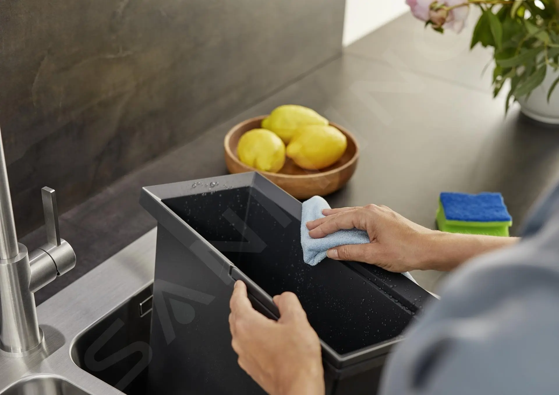 Blanco Flexon II - Pattumiera Differenziata Incorporata, Capacità 35 L 526640 3 Blanco Flexon II - Pattumiera Differenziata Incorporata, Capacità 35 L 526640 - immagine 3