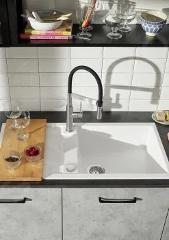 Blanco Sonea S - Miscelatore Da Lavello Con Braccio Flessibile E Doccetta, Acciaio Inox Spazzolato 526616 -Vendite Accessori per Cucina e4310edcc21c15f04b298c37