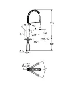 Grohe K7 - Miscelatore Monocomando Per Lavello, Supersteel 31379DC0 10 Grohe K7 - Miscelatore Monocomando Per Lavello, Supersteel 31379DC0 -Vendite Accessori per Cucina e7a54ae1cb846b6c81b99d9f