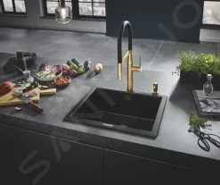 Grohe Essence - Miscelatore Da Lavello Con Braccio Di Erogazione Flessibile, Cool Sunrise Spazzolato 30294GN0 -Vendite Accessori per Cucina e8fd641edd9260caa20e1652