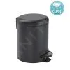Sapho Accessori Bagno Gedy - Pattumiera Potty 3 L, Soft Close, Nero Opaco 320914