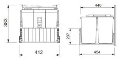 Franke Differenziatori - Cestino Portarifiuti Incorporato 300-45 Duo 121.0150.144 -Vendite Accessori per Cucina ee1c94cace7ce85df9f8bde3 1
