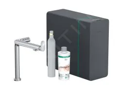 Hansgrohe Aqittura M91 - Miscelatore Da Lavello, SodaSystem, SBox, Cromo 76810000