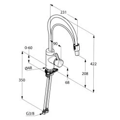 Kludi Bingo Star - Miscelatore Monocomando Per Lavello, Cromato 428590578 -Vendite Accessori per Cucina f1d5da2d3c2c14df29929157