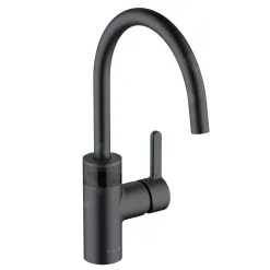 Kludi E-Go - Miscelatore Elettronico Per Lavello, Alimentazione A Batteria, Nero Opaco 422106675