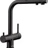 Blanco Fontas S II - Miscelatore Da Lavello Con Bocca Di Erogazione Estraibile E Funzione Di Filtraggio, Nero Opaco 526672