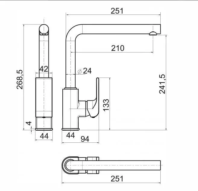 Novaservis Nobless Sharp - Miscelatore Da Lavello, Cromo 37713,0 2 Novaservis Nobless Sharp - Miscelatore Da Lavello, Cromo 37713,0 - immagine 2