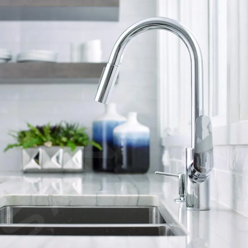 Hansgrohe Focus M41 - Miscelatore Monocomando Per Lavello 240 Con Doccetta Estraibile, Cromato 31815000 3 Hansgrohe Focus M41 - Miscelatore Monocomando Per Lavello 240 Con Doccetta Estraibile, Cromato 31815000 - immagine 3